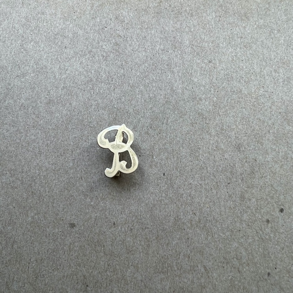 Vintage JHH Gold-tone Monogram Pin Letter "B"